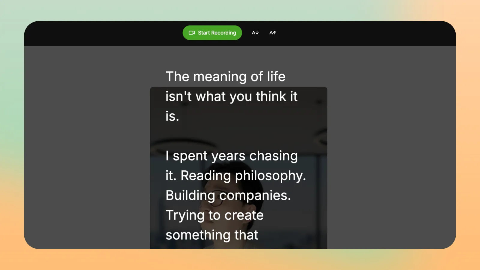 Create interview-style videos